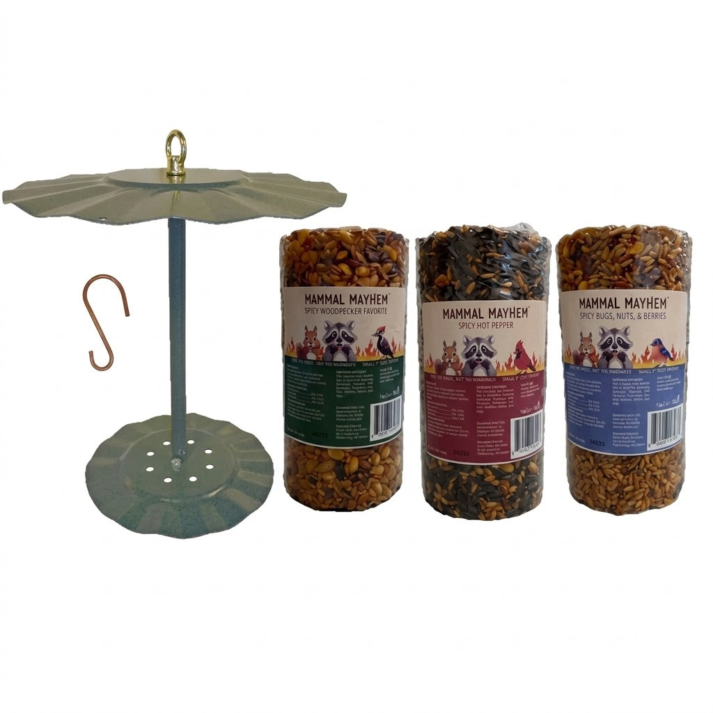 Mammal Mayhem Spicy Cylinder Variety Pack with Cylinder Feeder and Hook