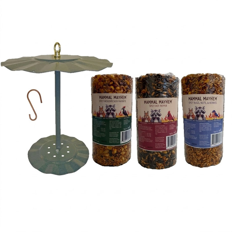 Mammal Mayhem Spicy Cylinder Variety Pack with Cylinder Feeder and Hook
