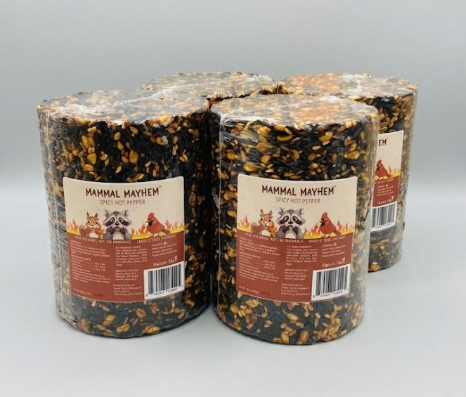 Mammal Mayhem Spicy Hot Pepper - Large Seed Cylinder 4 lbs - 4 Pack