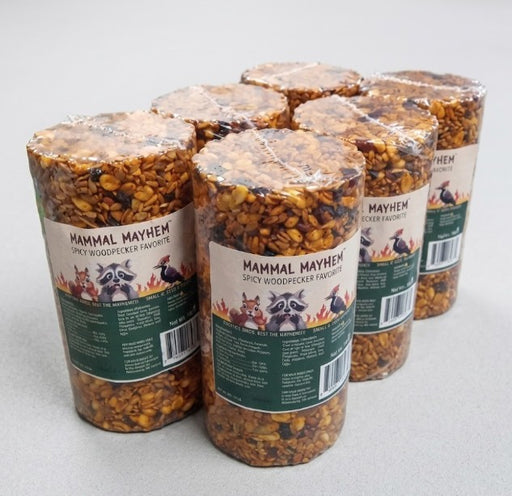 Mammal Mayhem Spicy Woodpecker Favorite - Seed Cylinder 2.5 lbs - 6 Pack