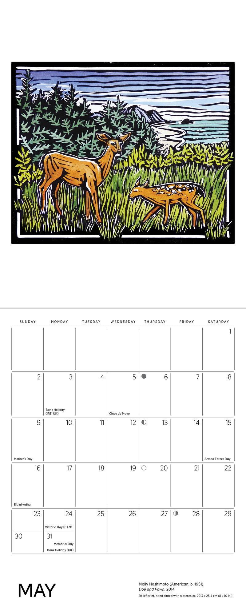 Molly Hashimoto: Lush Landscapes 2027 Mini Wall Calendar