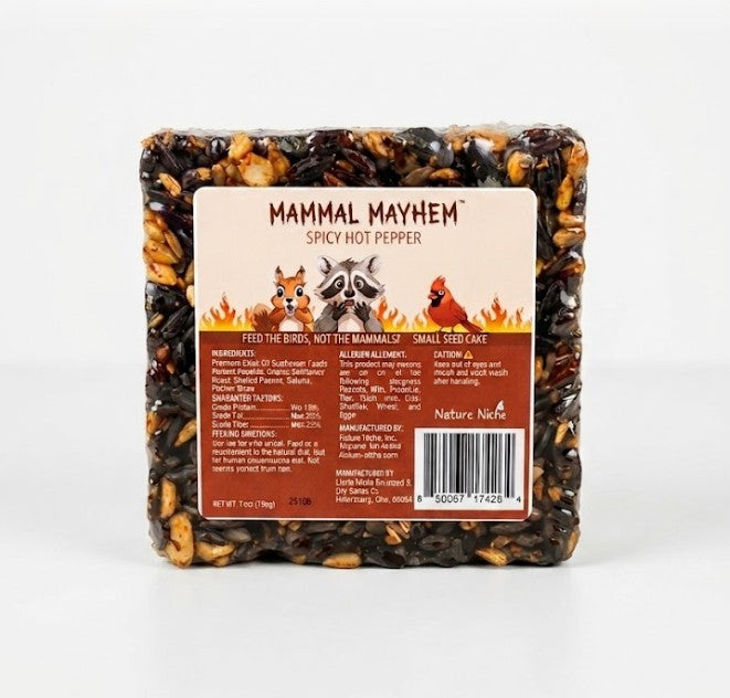 Mammal Mayhem Spicy Hot Pepper - Small Seed Cake 7 oz