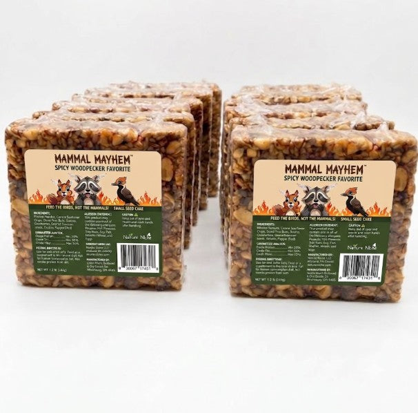 Mammal Mayhem Spicy Woodpecker Favorite - Small Seed Cake 9.5 oz