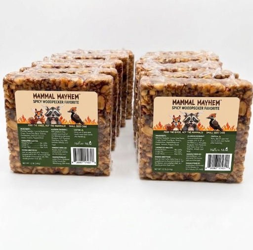 Mammal Mayhem Spicy Woodpecker Favorite - Small Seed Cake 9.5 oz