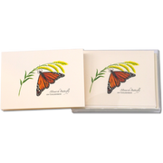 Monarch Butterfly On Goldenrod Notecard Boxed Set of 8