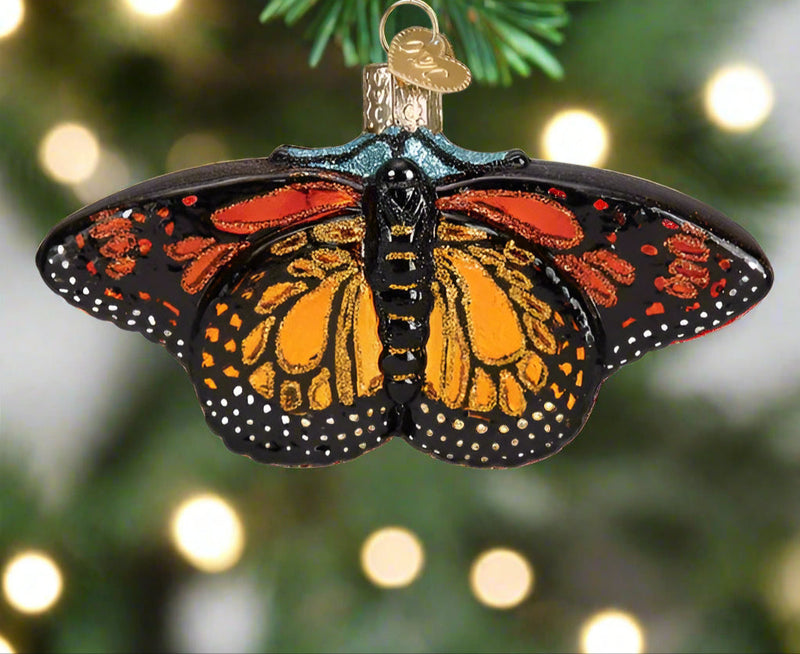 Monarch Butterfly Ornament 6 pk - closeup