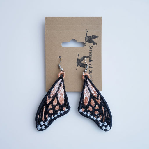 Monarch Butterfly Wing Earrings