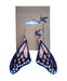 Monarch Butterfly Wing Earrings