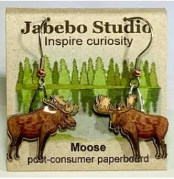Moose Earrings with packaging
