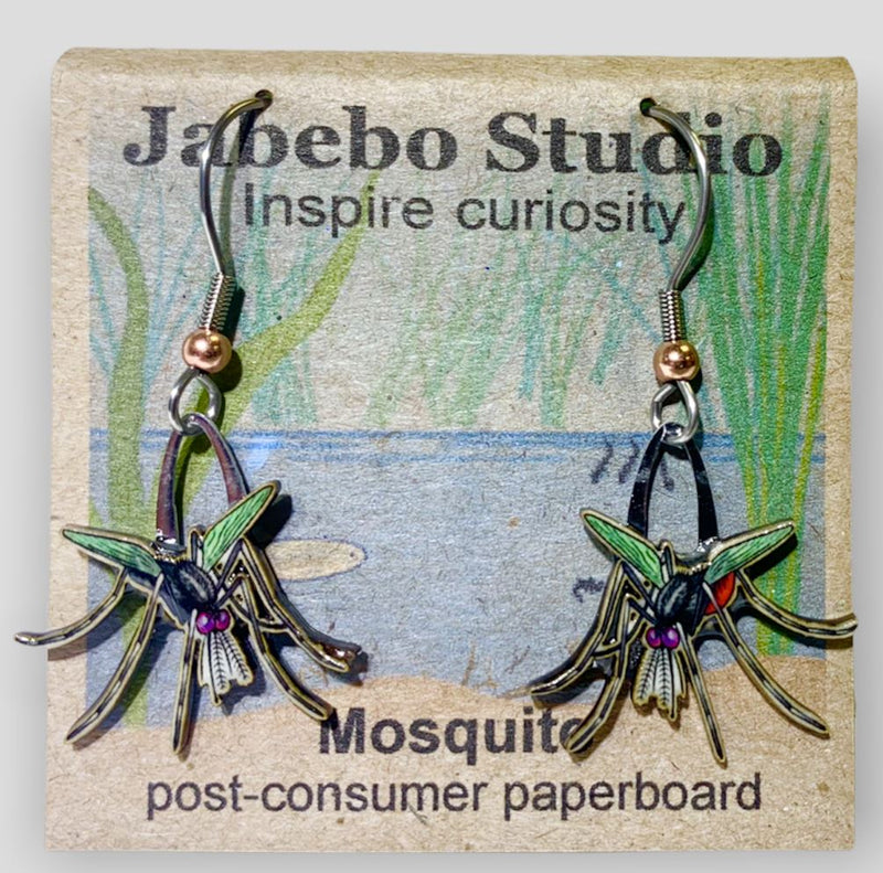 Mosquito Earrings with packaging