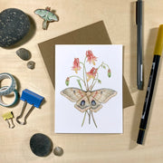Moths & Wildflowers Recycled Notecards - Set of 6