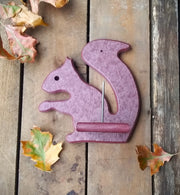 Mr. Squirrel Recycled Feeder - Cherry wood