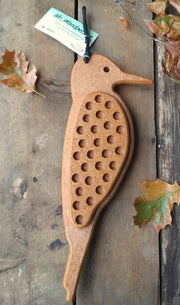 Mr. Woodpecker Recycled Feeder
Tan