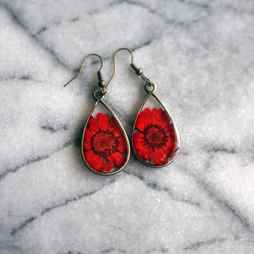 Chrysanthemum Flower Earrings