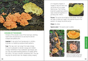 Book page with images and text about 'Chicken of the Woods' mushrooms.
