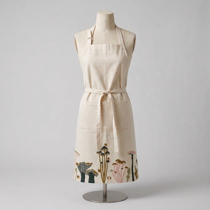 Mushrooms Organic Apron