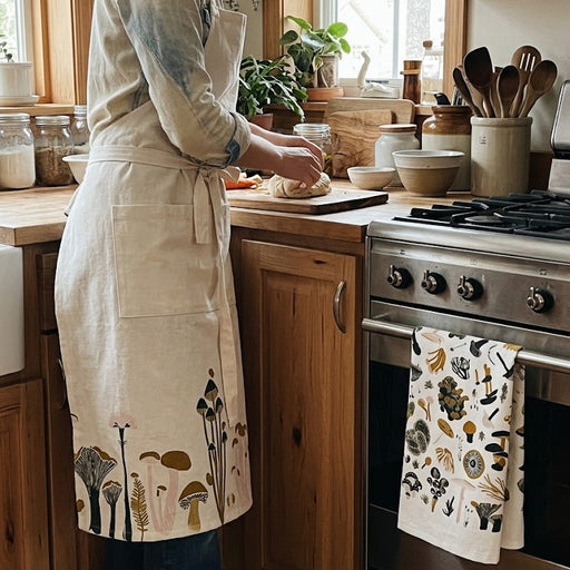 Fabulous Fungi Apron and Towel Combo