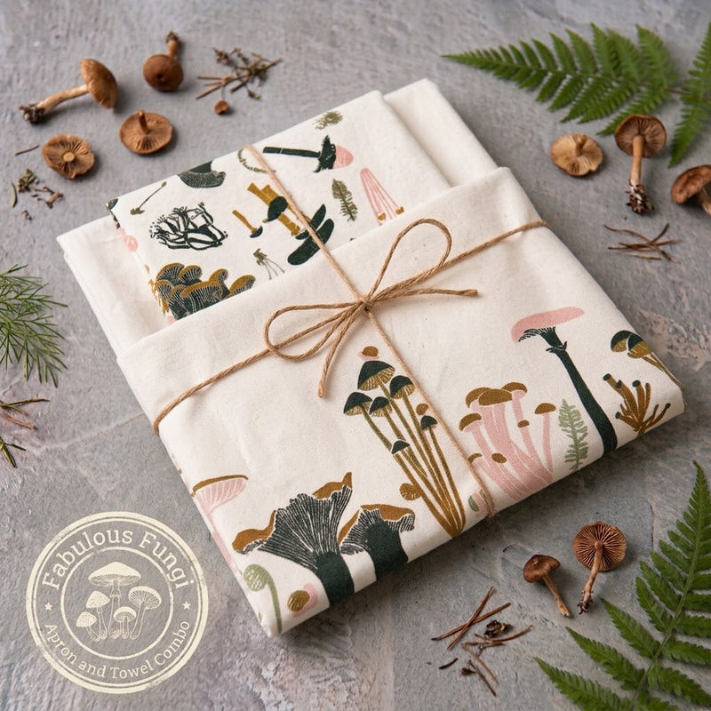 Fabulous Fungi Apron and Towel Combo