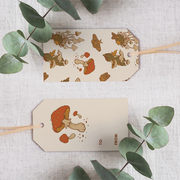 Gift Tag Set of 8: Mushrooms