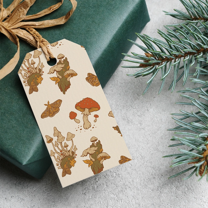 Gift Tag Set of 8: Mushrooms