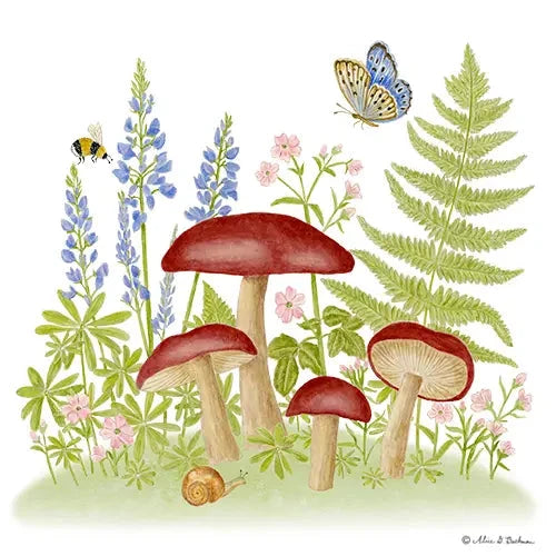 Mushroom Flour Sack Towel
