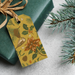 Gift Tag Set of 8: Pinecones and Poinsettias
Mustard Background