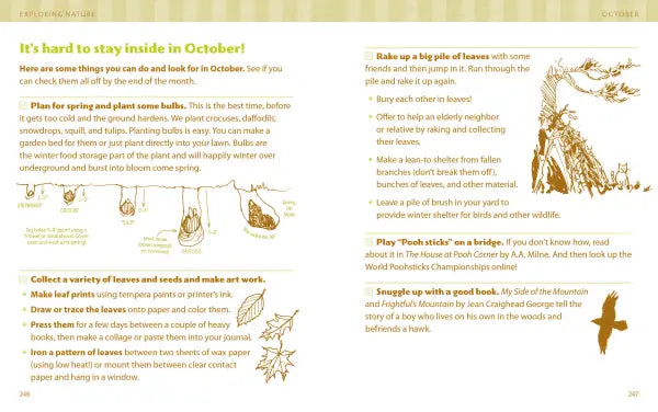 The Nature Connection: An Outdoor Workbook for Kids, Families, and Classrooms
sample pages