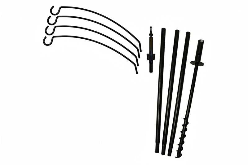Four Arm Extended Reach Bird Feeder Pole Set