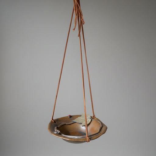 Hanging Bird Bath -Common Ninebark Leaf Bowl