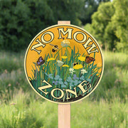 Garden Sign - No Mow Zone