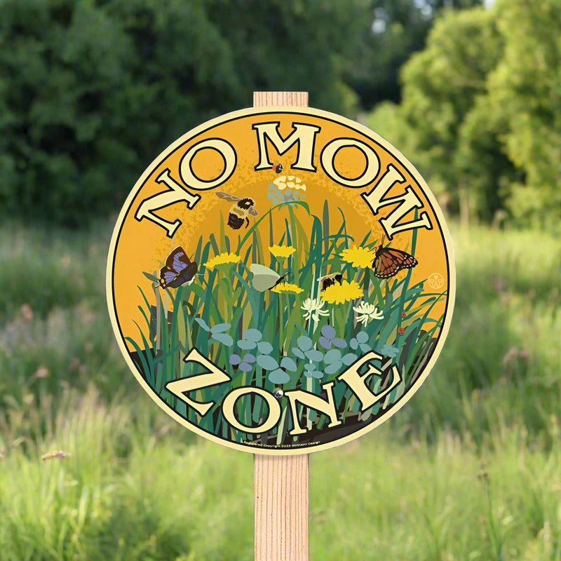 Garden Sign - No Mow Zone