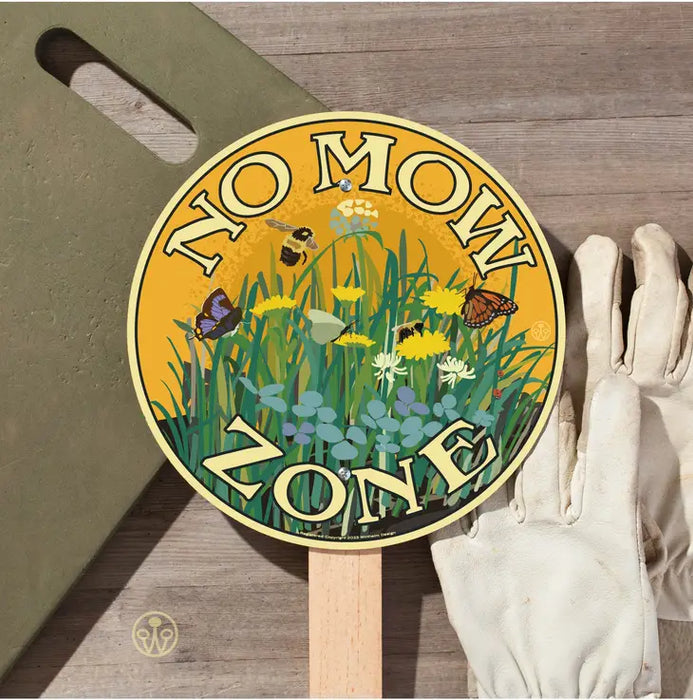Garden Sign - No Mow Zone