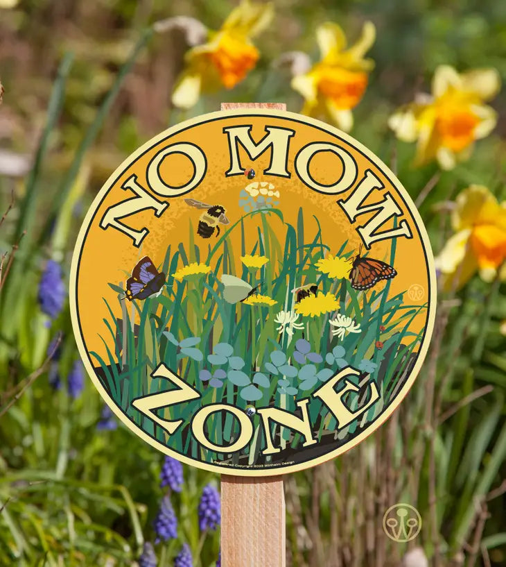 Garden Sign - No Mow Zone