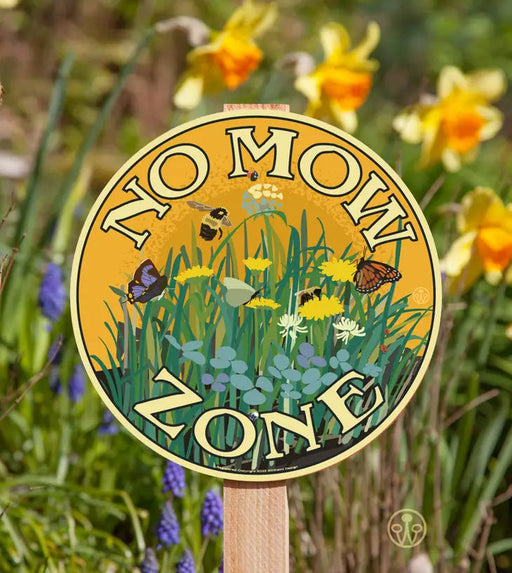 Garden Sign - No Mow Zone