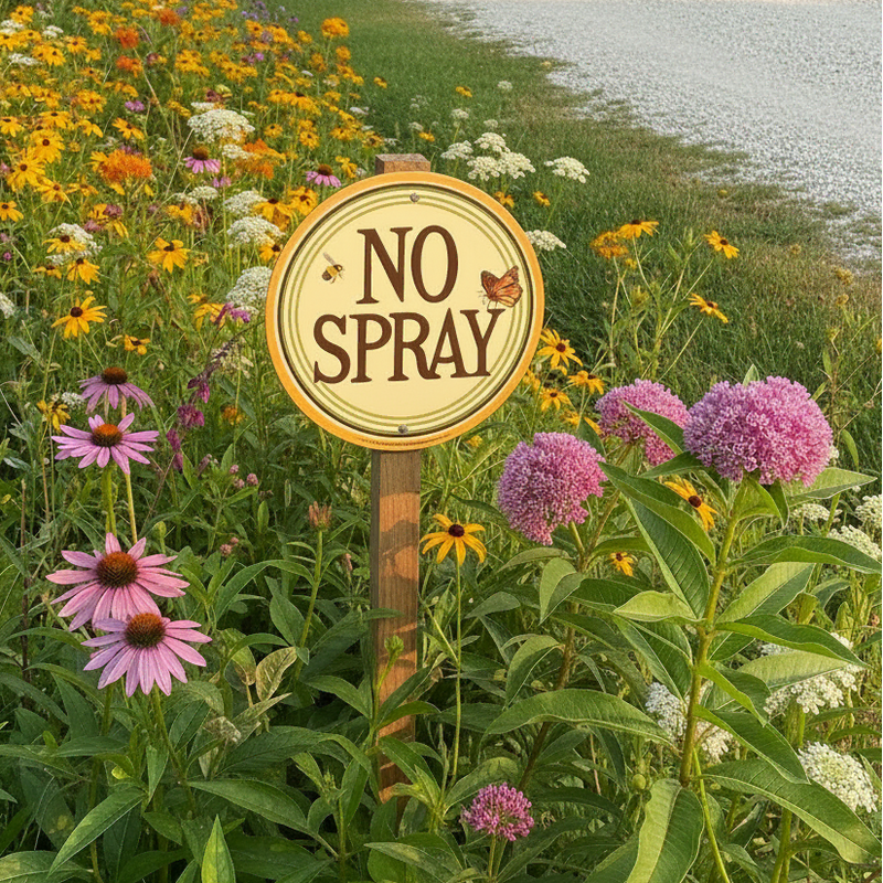 Garden Sign - No Spray