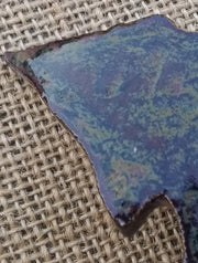 Stoneware Trinket Dish - White Oak - back glazing