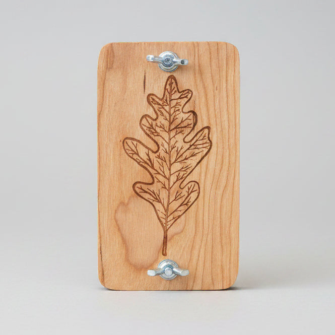 Hardwood Pocket Flower Press Kit - 3 x 5 Inches - Oak/Cherry