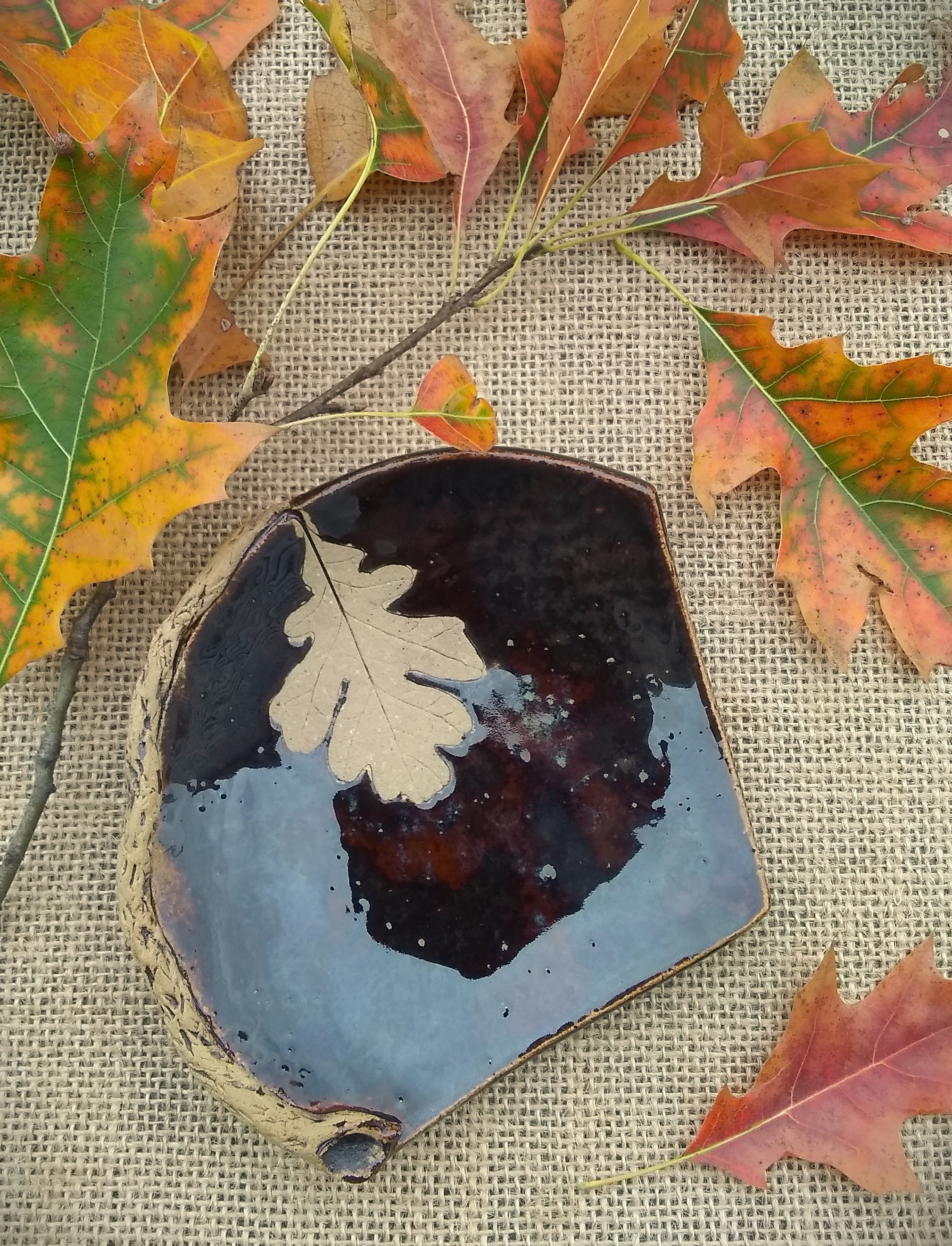 Stoneware Spoon Rest - White Oak - Thumbnail 3