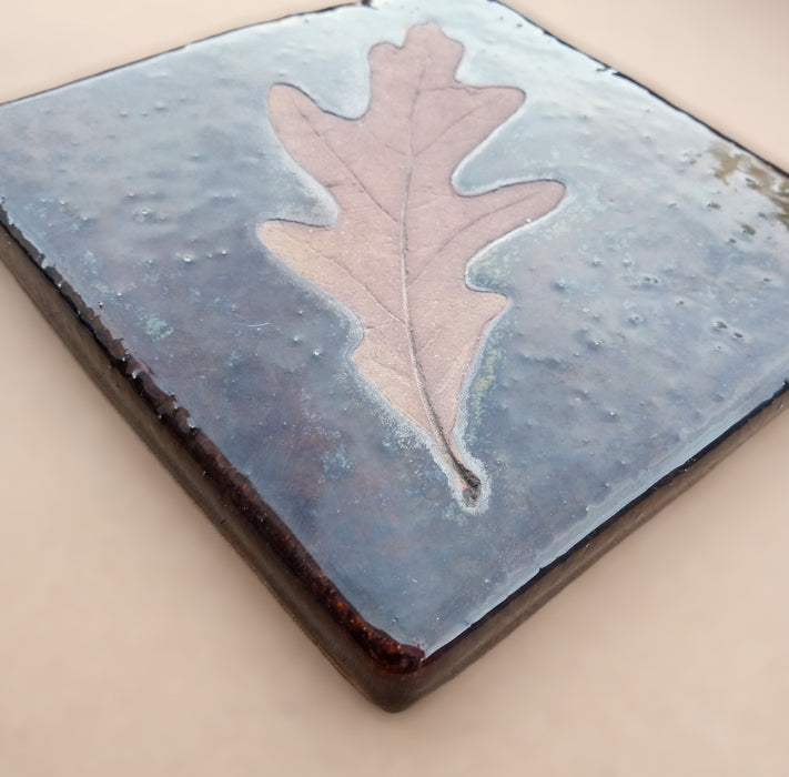 Stoneware Trivet - Oak Leaf