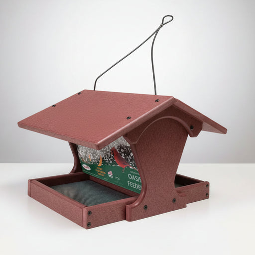 Oasis Recycled Feeder - Cherrywood - side view