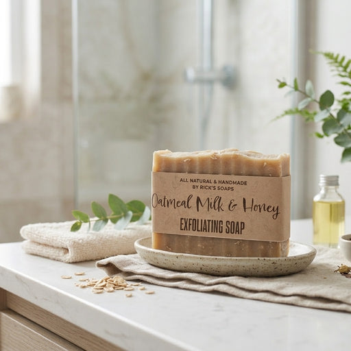 Honey Milk Oatmeal with Oats Exfoliating Soap