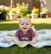 Infant Onesie - For the Love of Nature
baby girl in heather maroon onesie
