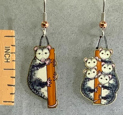 Opossum Earrings