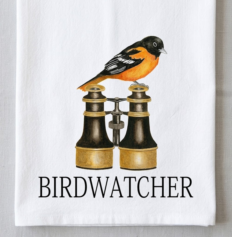 Birdwatcher Single Flour Sack Towel - Oriole