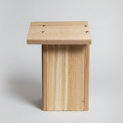 Screech Owl House with Side Cleanout
sideview of cleanout door with latch