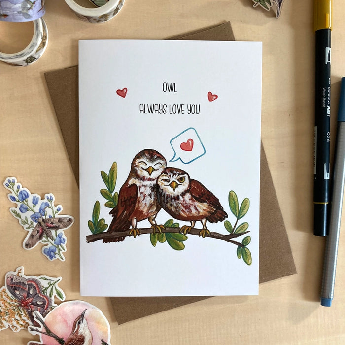 Valentines Day Card - Owl Always Love You