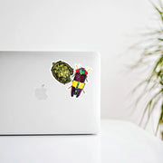 Painted Turtle Vinyl Sticker in use