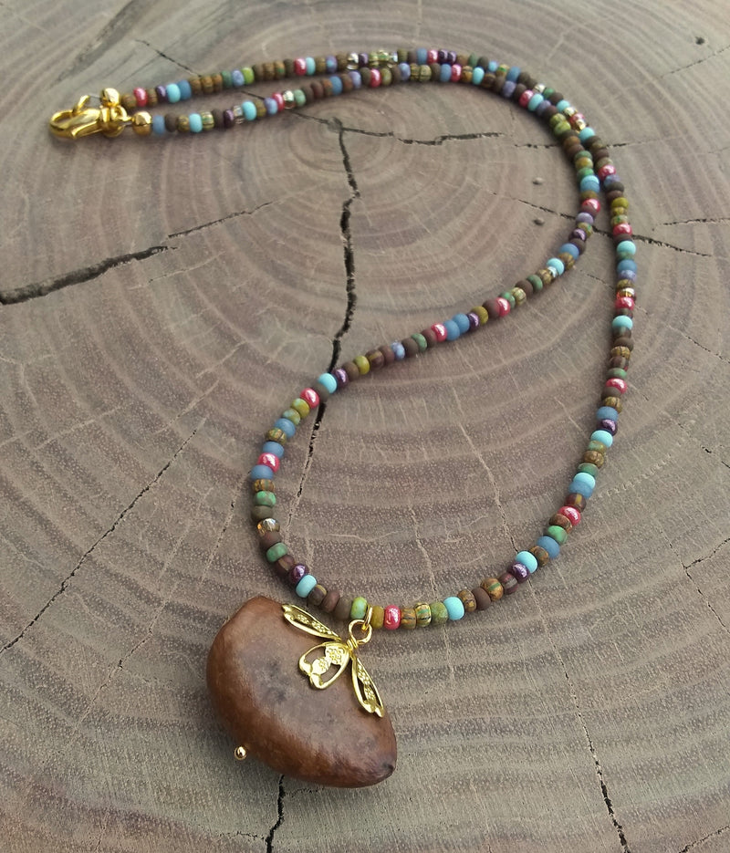 Paw Paw Seed Beed Necklace