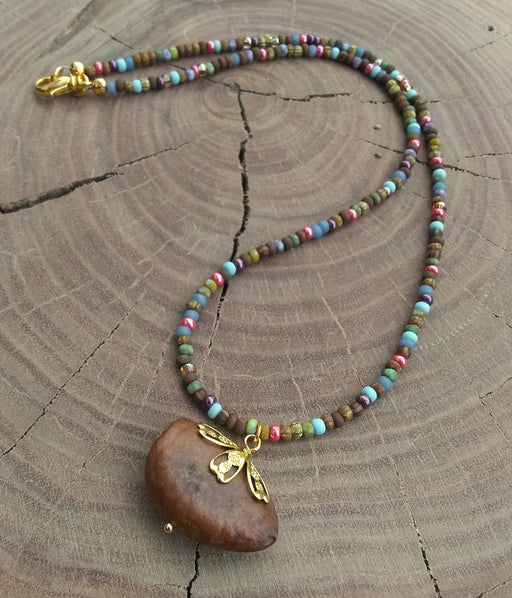 Paw Paw Seed Beed Necklace