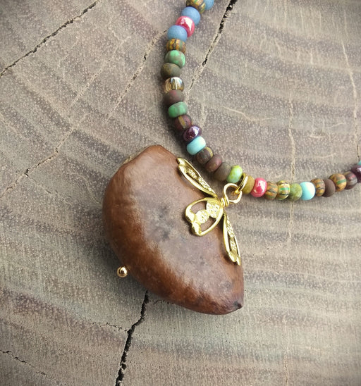 Paw Paw Seed Beed Necklace